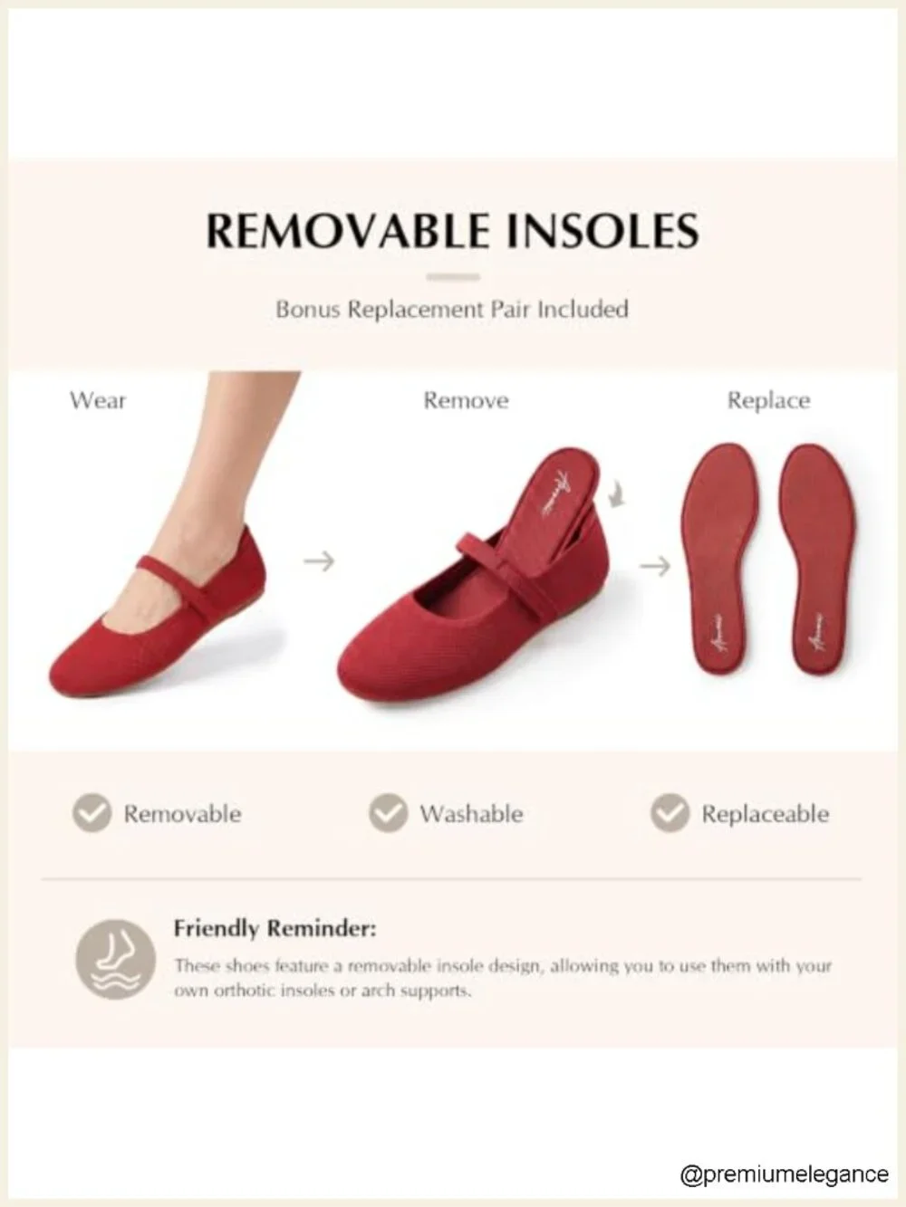 Women's Ballet Flats Round Toe Mary Jane Adjustable Straps Knit Slip On Shoes